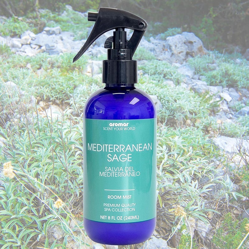 aromar Essential Room Mist and Fabric Spray with Natural Freshener Aromatherapy for a Fresh and Rejuvenated Home 8 oz Mediterranean Sage - Image 5